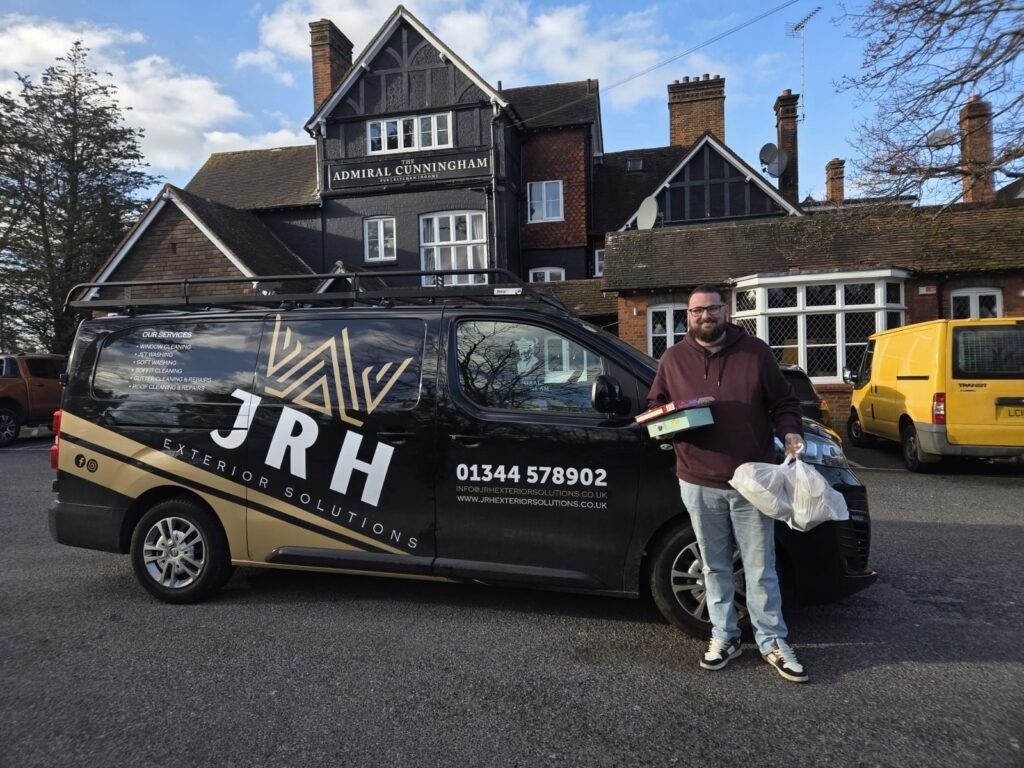 JRH Exterior Solutions van on a job
